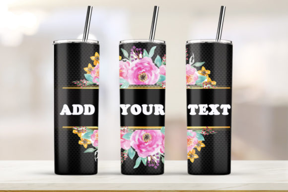 Add You Text 20oz Skinny Tumbler: Graphics & Print Templates