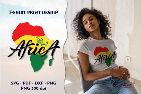 Africa Map. Jamaican Colors. SVG. Logo – Graphics & Print Templates
