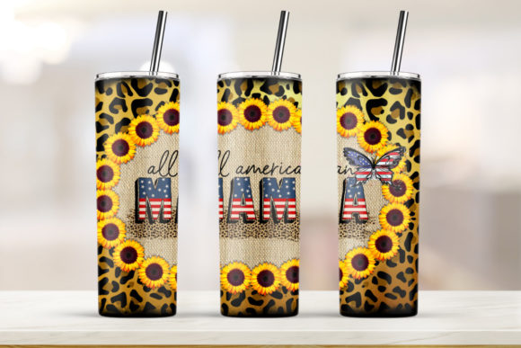 All American Mama 20oz Skinny Tumbler