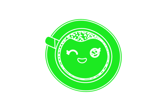 Coffee Hot Cup Kawaii Green Icon