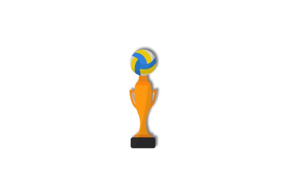 Cup Volleyball Sport Icon Shadow Graphics
