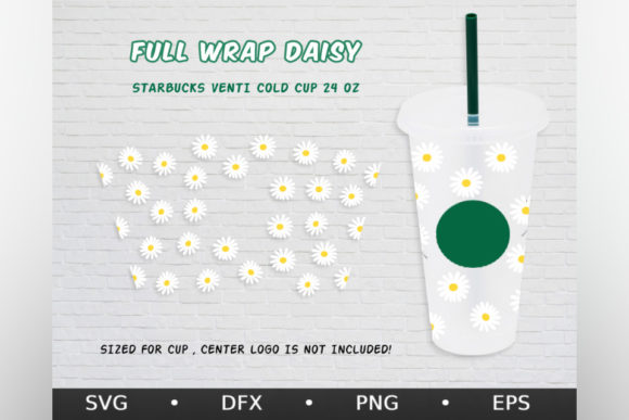 Daisy Design, Venti Cold Cup 24 Oz Graphics