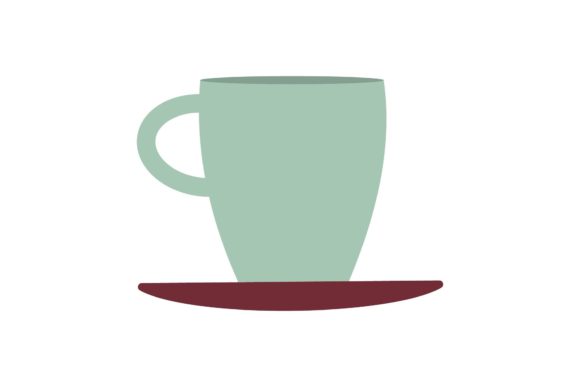 Kitchen Cup Flat Icon: Graphics and Icons for Real Publishing