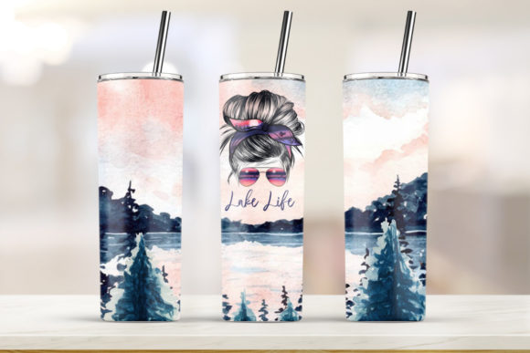 Lake Life Tumbler, 20oz Skinny Tumbler