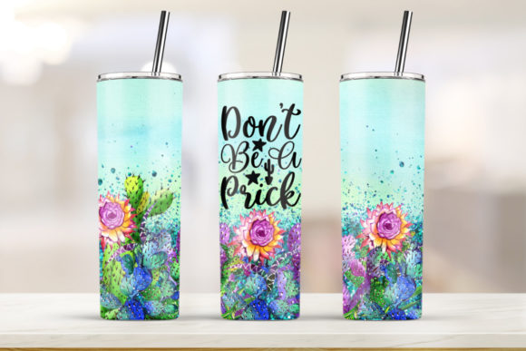 Pot Head Watercolor 20oz Skinny Tumbler: Graphics for Print Templates
