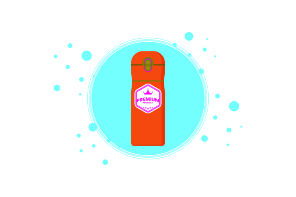 Tumbler Design Bottle Circle Bubble Graphics