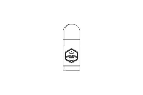 Tumbler Vacuum Glass Outline Graphics