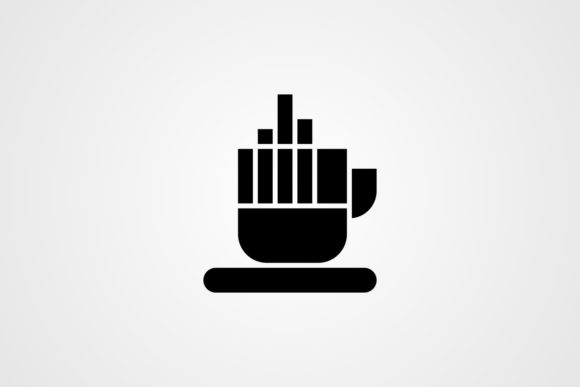 Vector Tea Cup Glyph Icon Design
