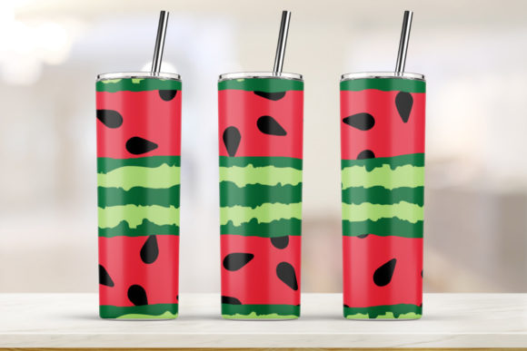 Watermelon Tumbler 20oz Skinny Tumbler