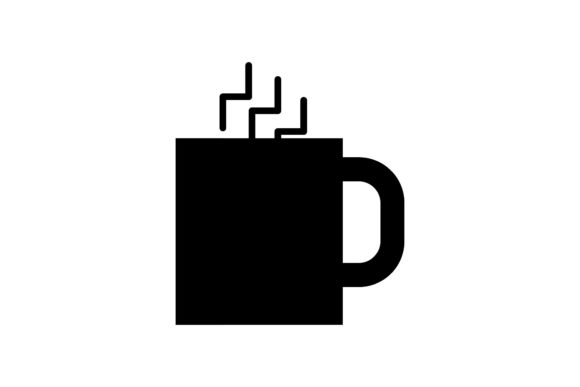 Xmas Cup Icon Graphic Design Silhouette